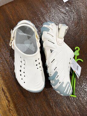 Crocs Echo Icy RO Clog Men's 8 Women's 11 Icy Chalk Color New  Rubber Shoes